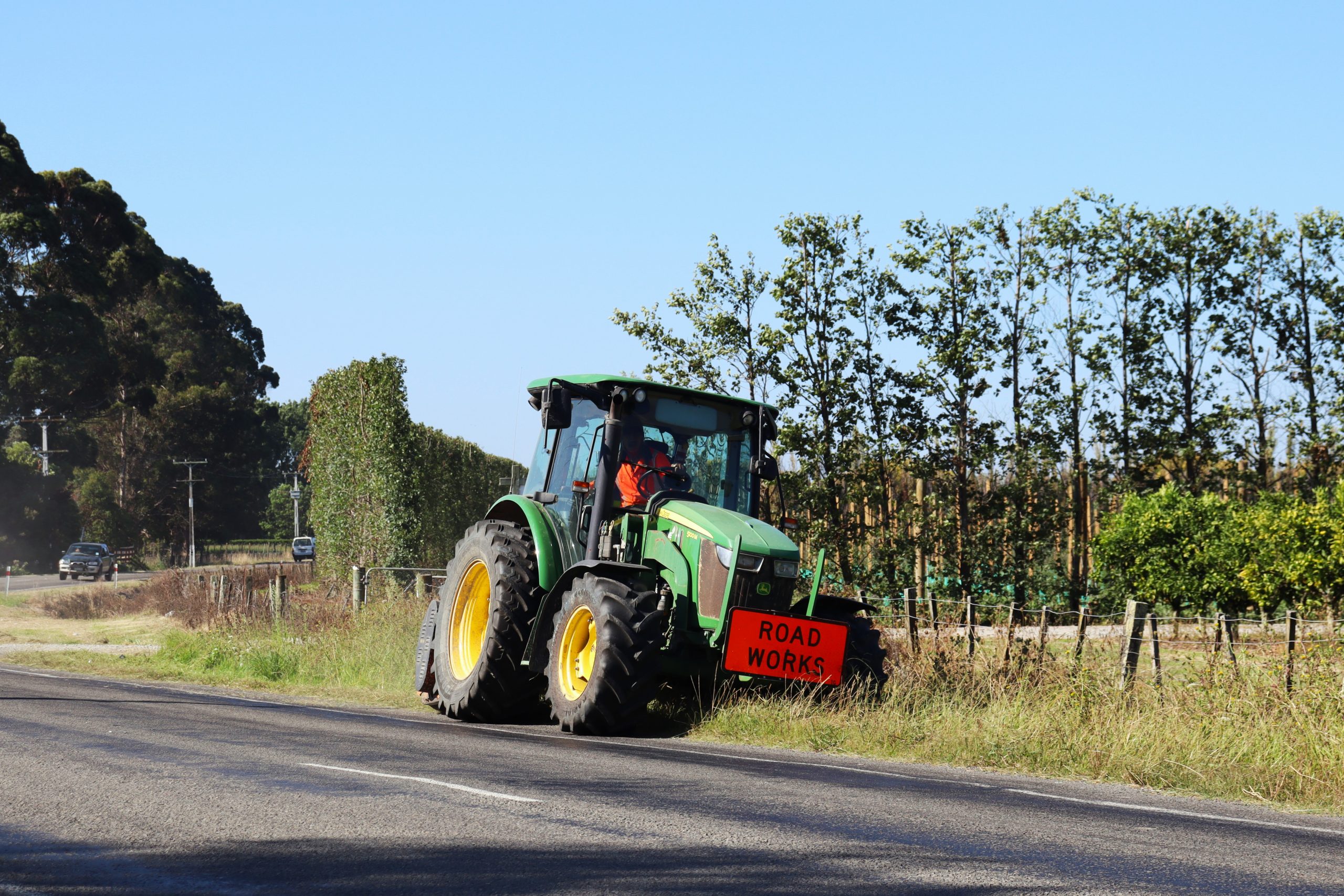 Roadside verge mowing